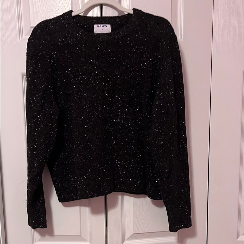 Old Navy Black Sparkle Sweater